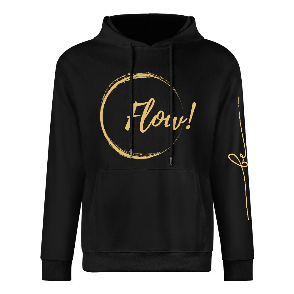 Flow Hoodie oversized mit be you aufdruck auf dem linken arm