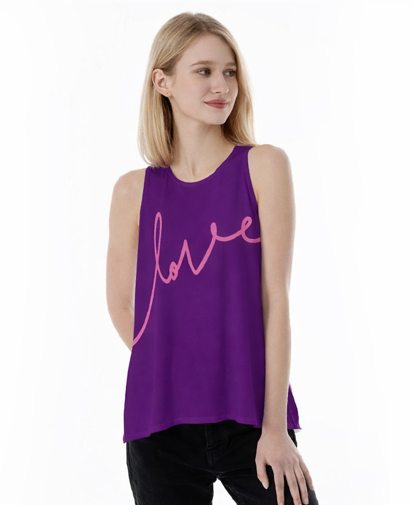 LOVE Back Split Tank