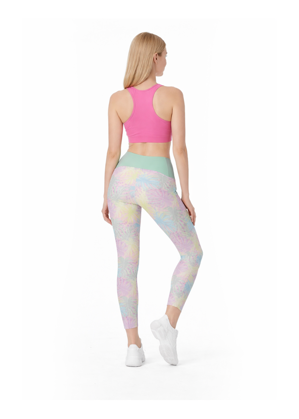 Pastel Jungle Crossover Leggings