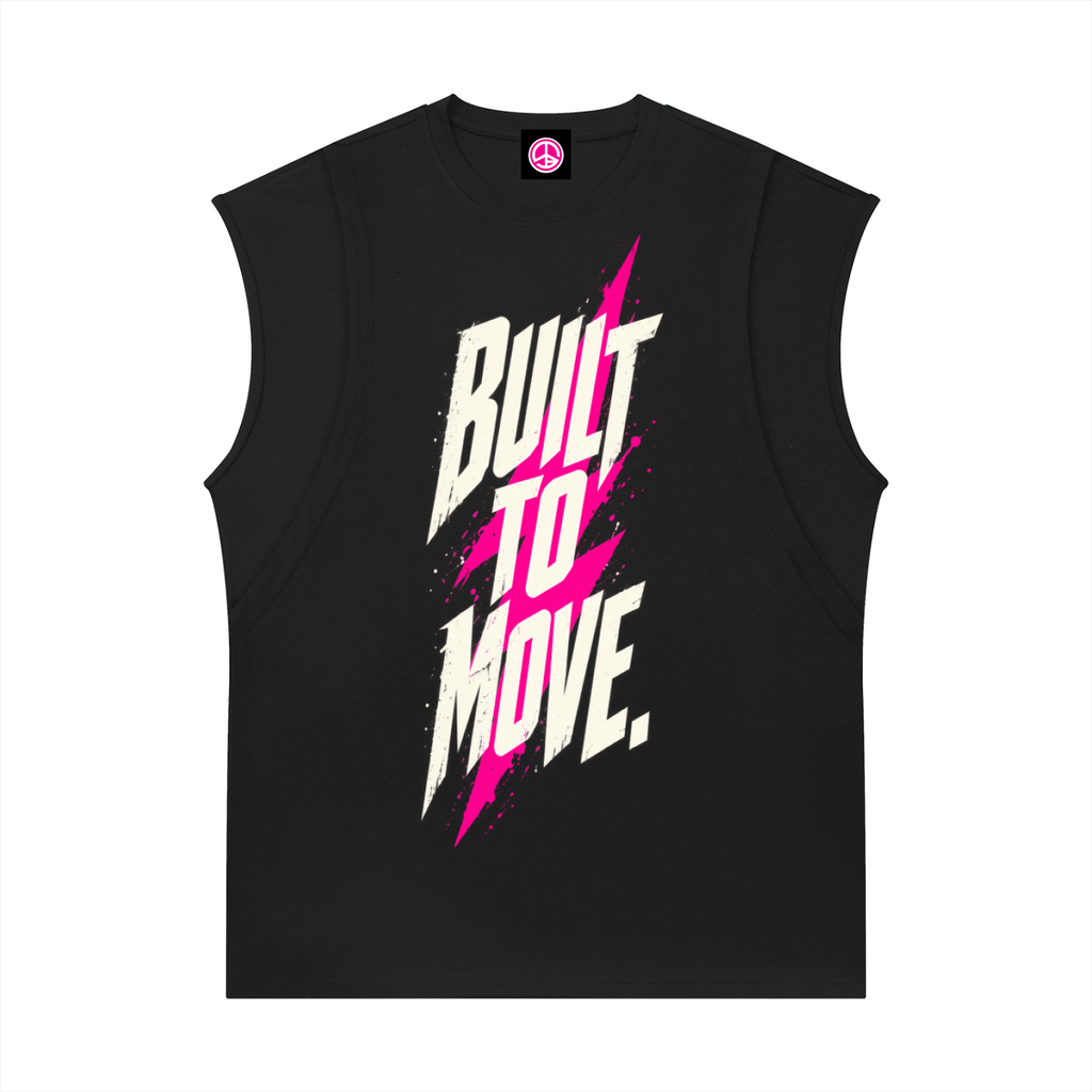 KAPOW® BUILT TO MOVE. Muscle Tee – Black Edition