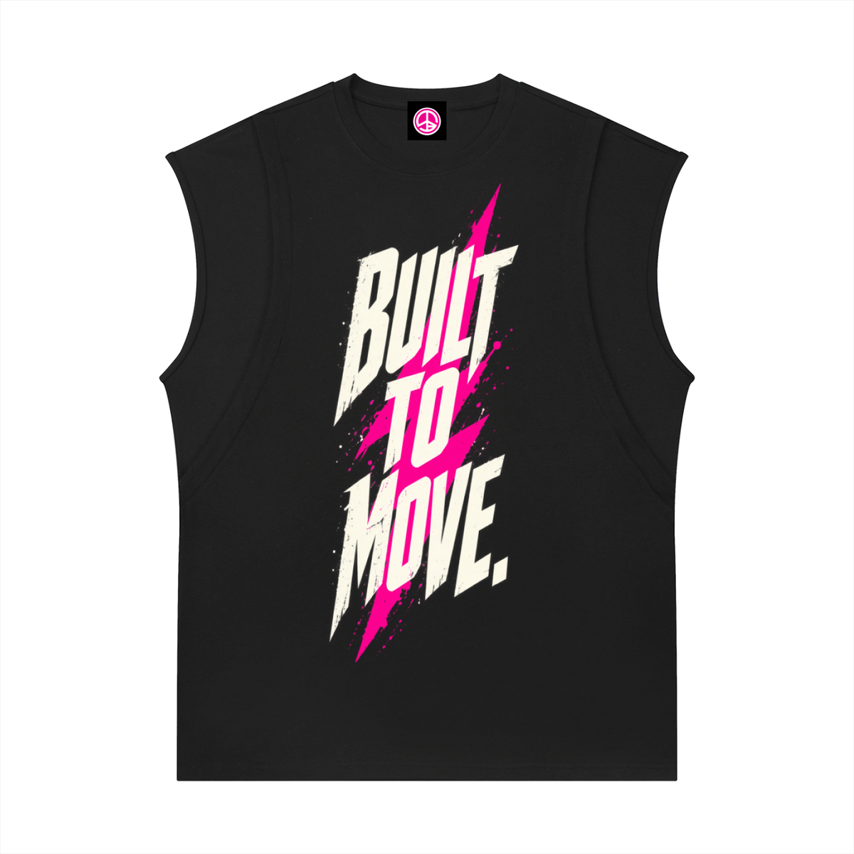 KAPOW® BUILT TO MOVE. Muscle Tee – Black Edition