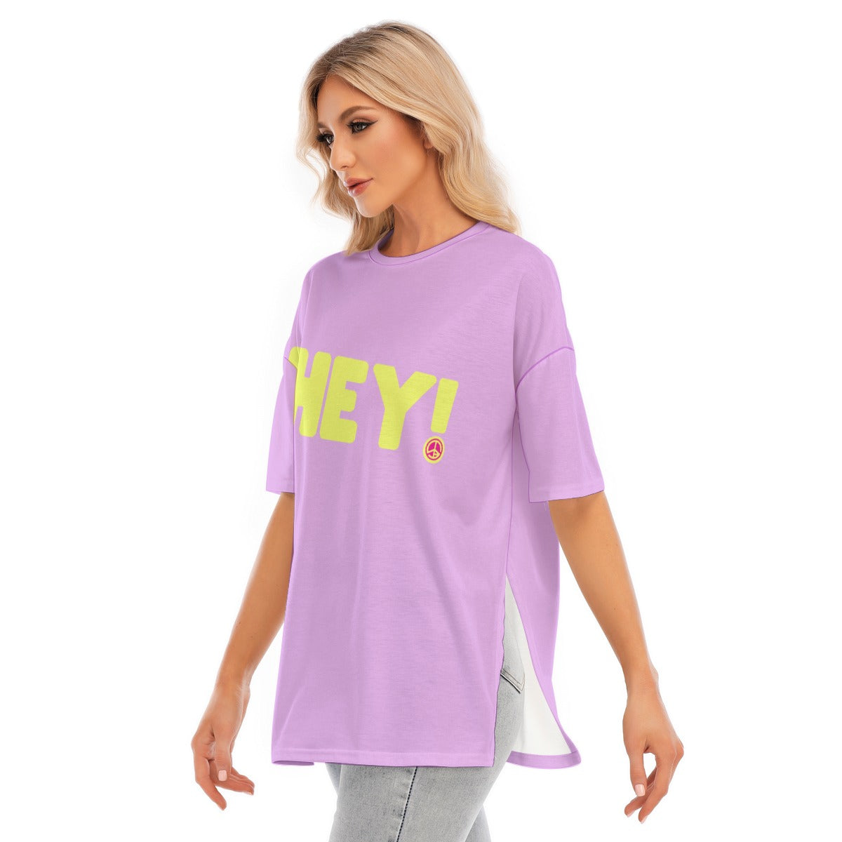 HEY – Pink Classic Crew Neck T-Shirt