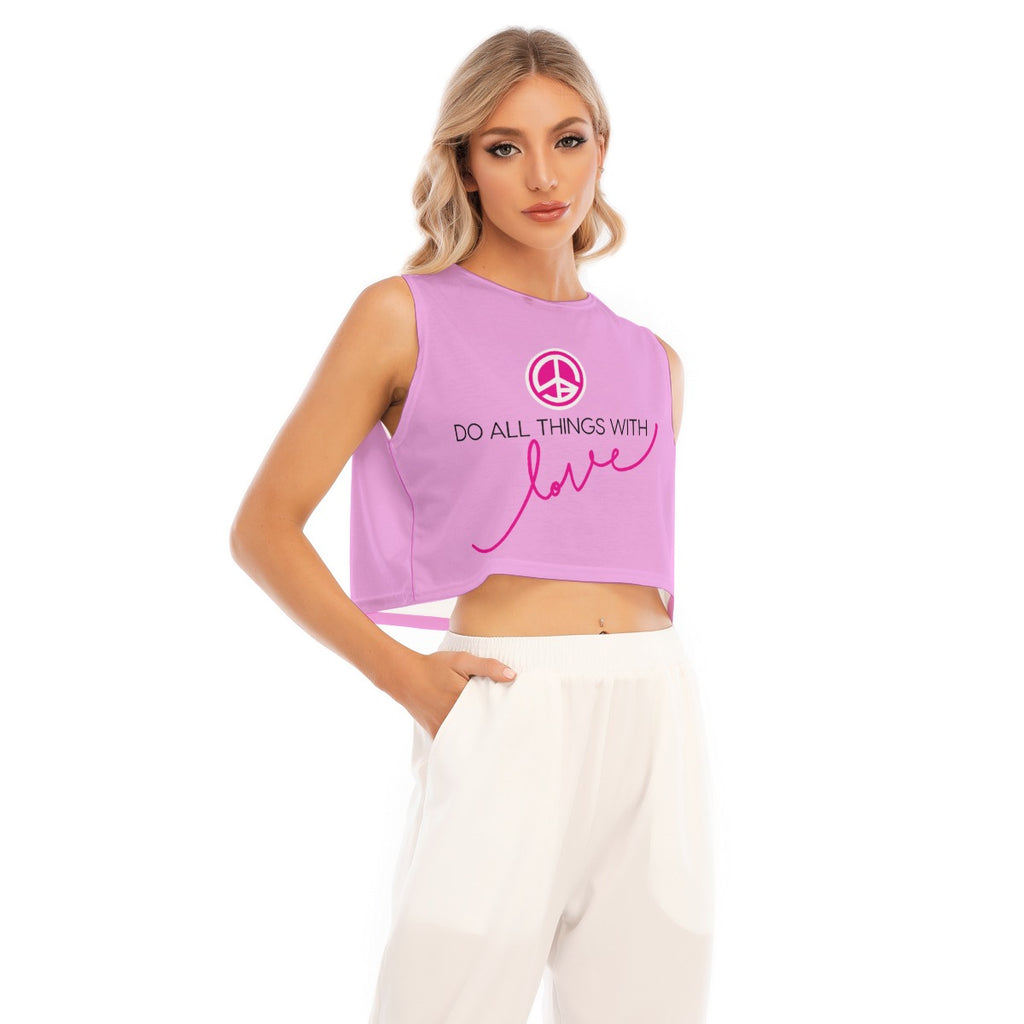 Cropped Sleeveless T-Shirt – Milk Silk Edition
