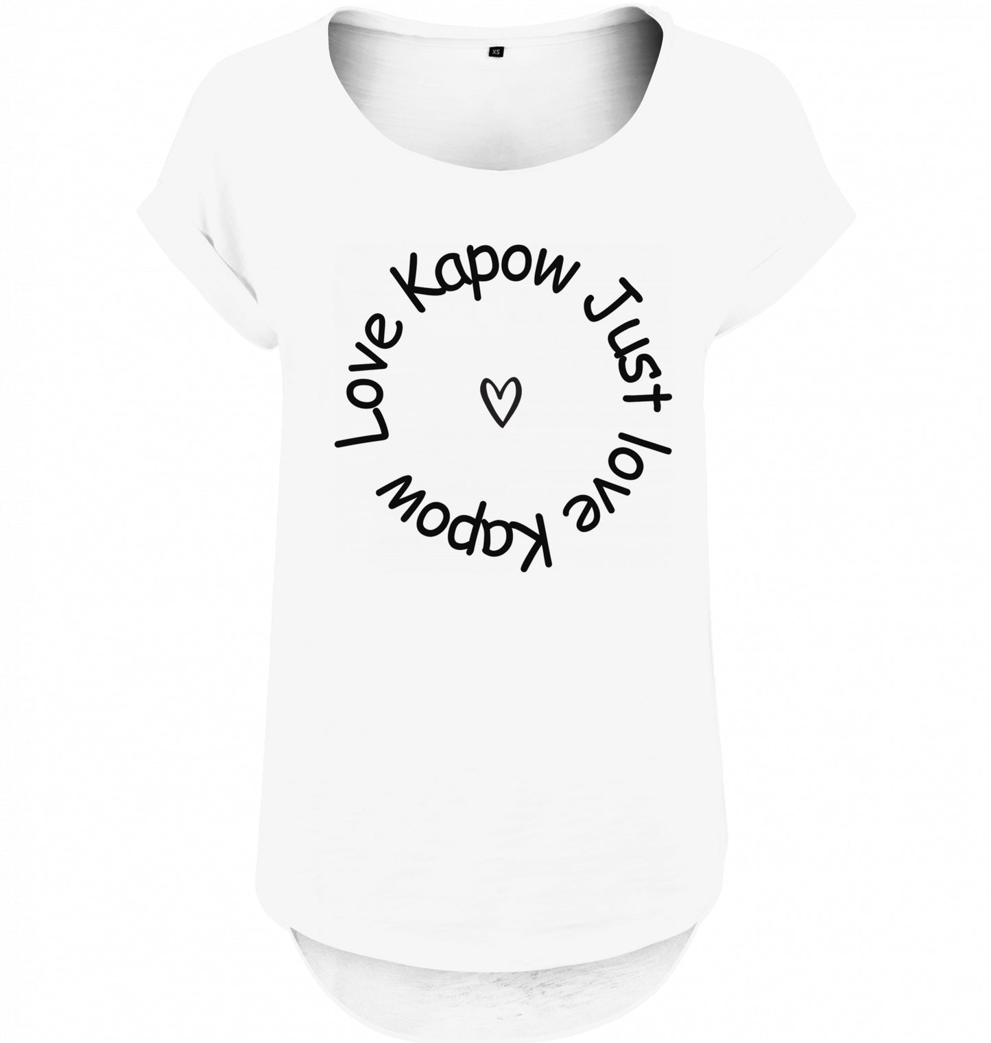 Kapow® Ladies Long Slub Tee Lapow® LOVE