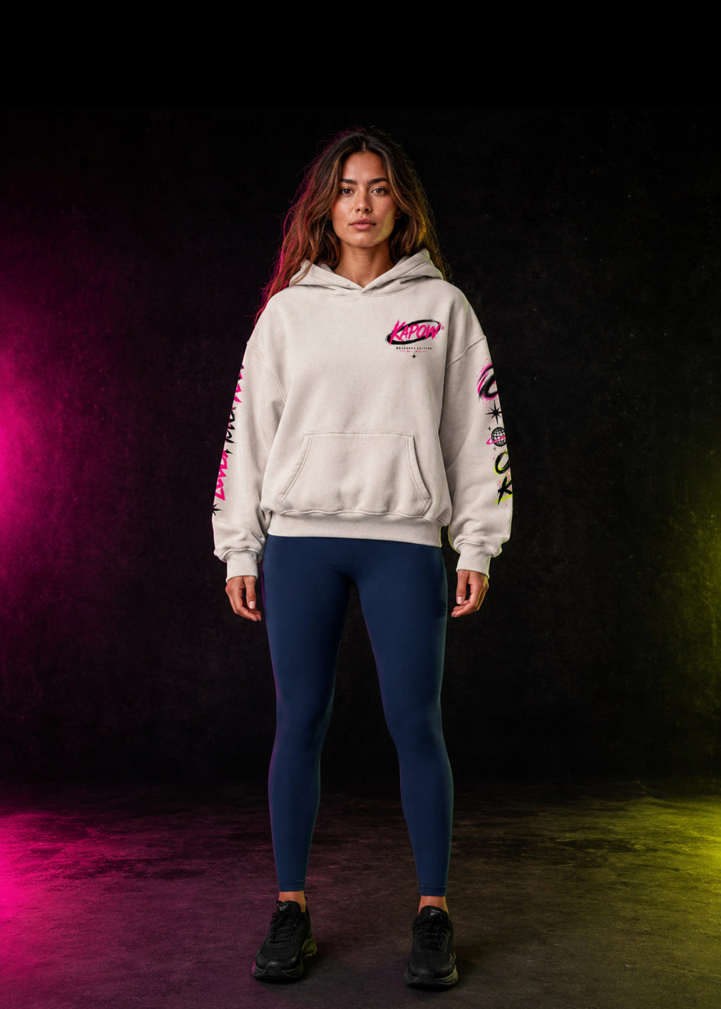 KAPOW® OVERSIZED SNOW WASH HOODIE