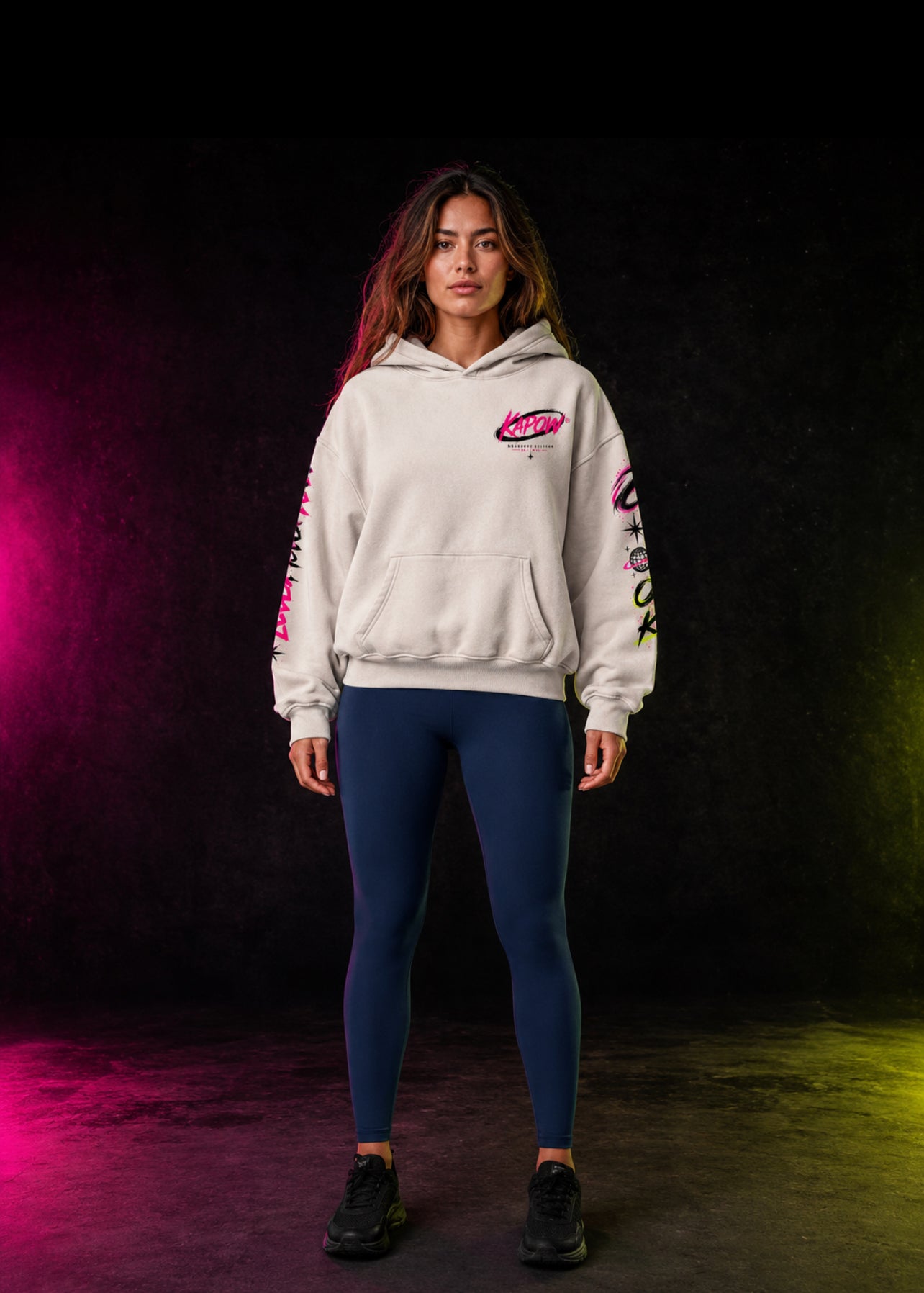 KAPOW® OVERSIZED SNOW WASH HOODIE