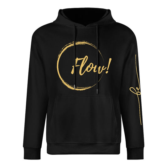 Flow Hoodie oversized mit be you aufdruck auf dem linken arm
