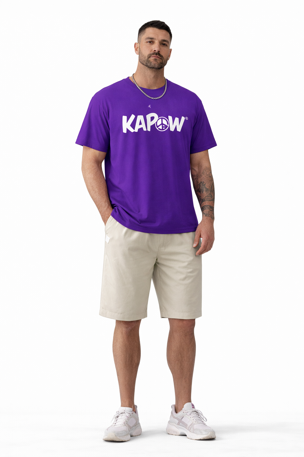 Kapow® Classic Basic Tee purple