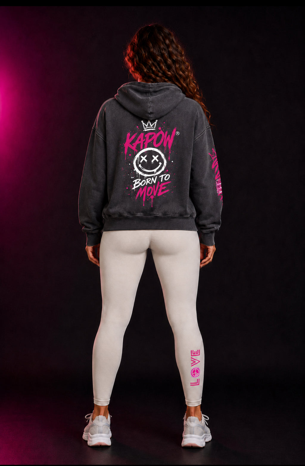 Snow Wash Fleece Oversize Hoodie