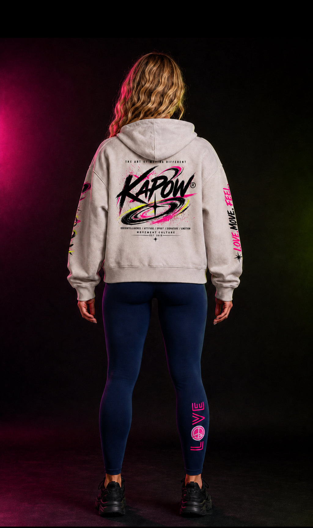 KAPOW® OVERSIZED SNOW WASH HOODIE