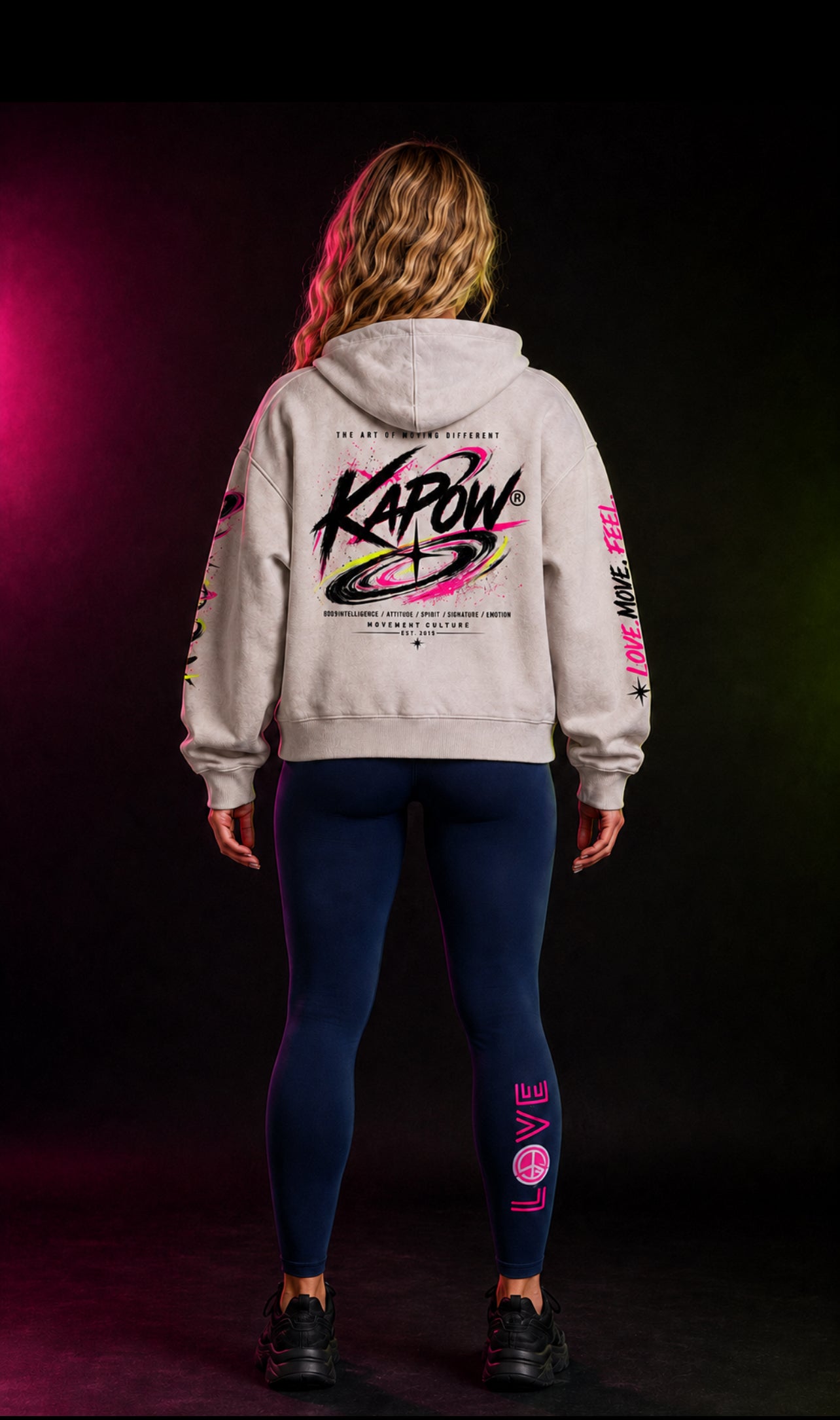 KAPOW® OVERSIZED SNOW WASH HOODIE