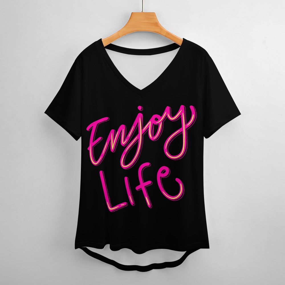Kapow® “Enjoy Life” V-Neck Shirt
