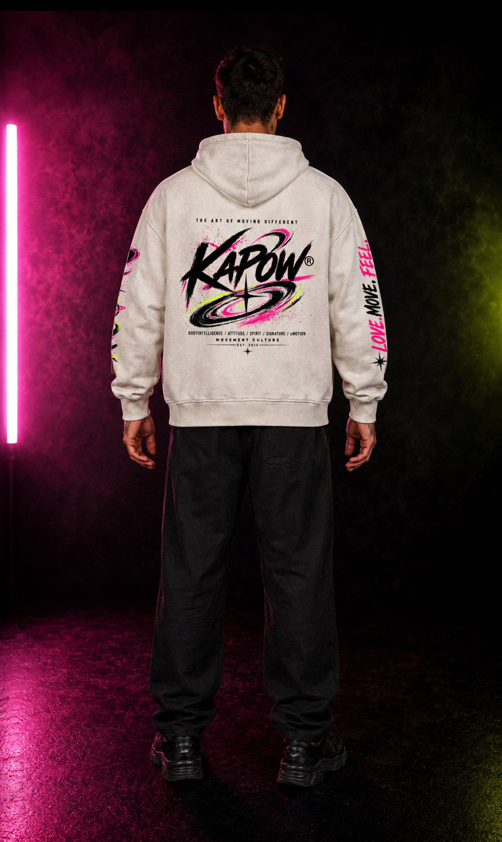 KAPOW® OVERSIZED SNOW WASH HOODIE