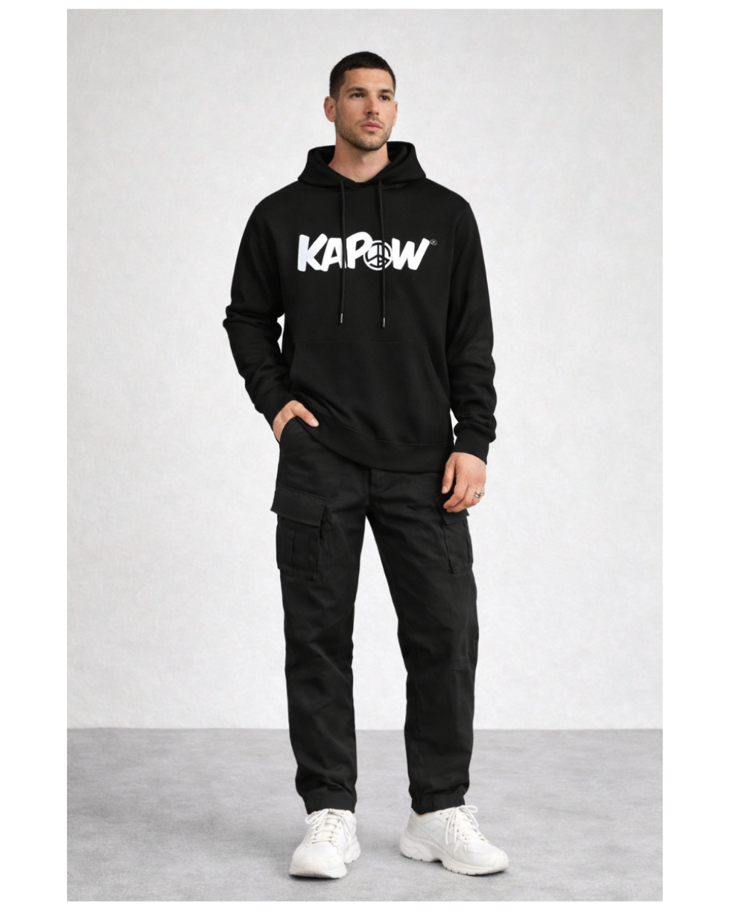 KAPOW® Essential Hoodie – Black
