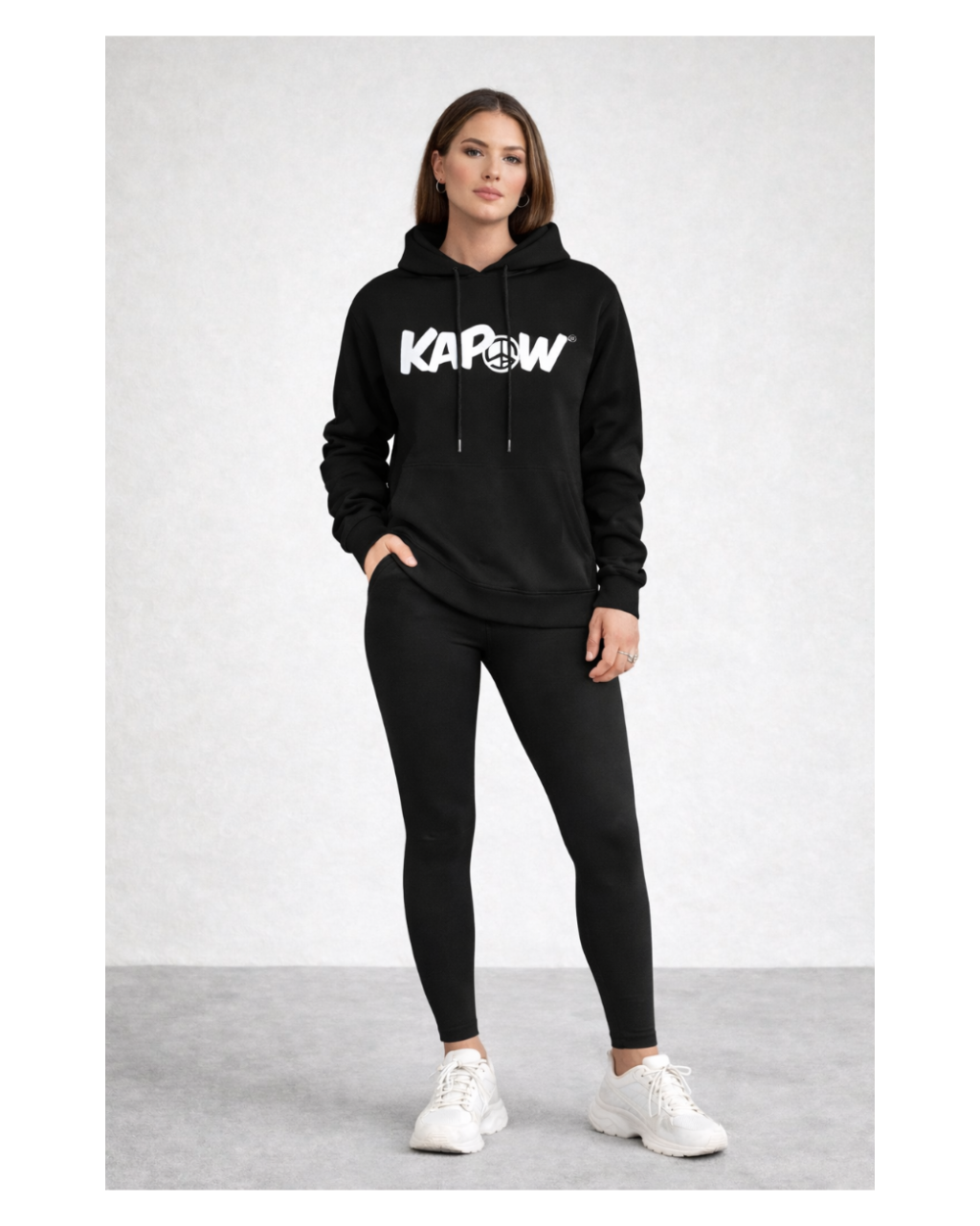 KAPOW® Essential Hoodie – Black