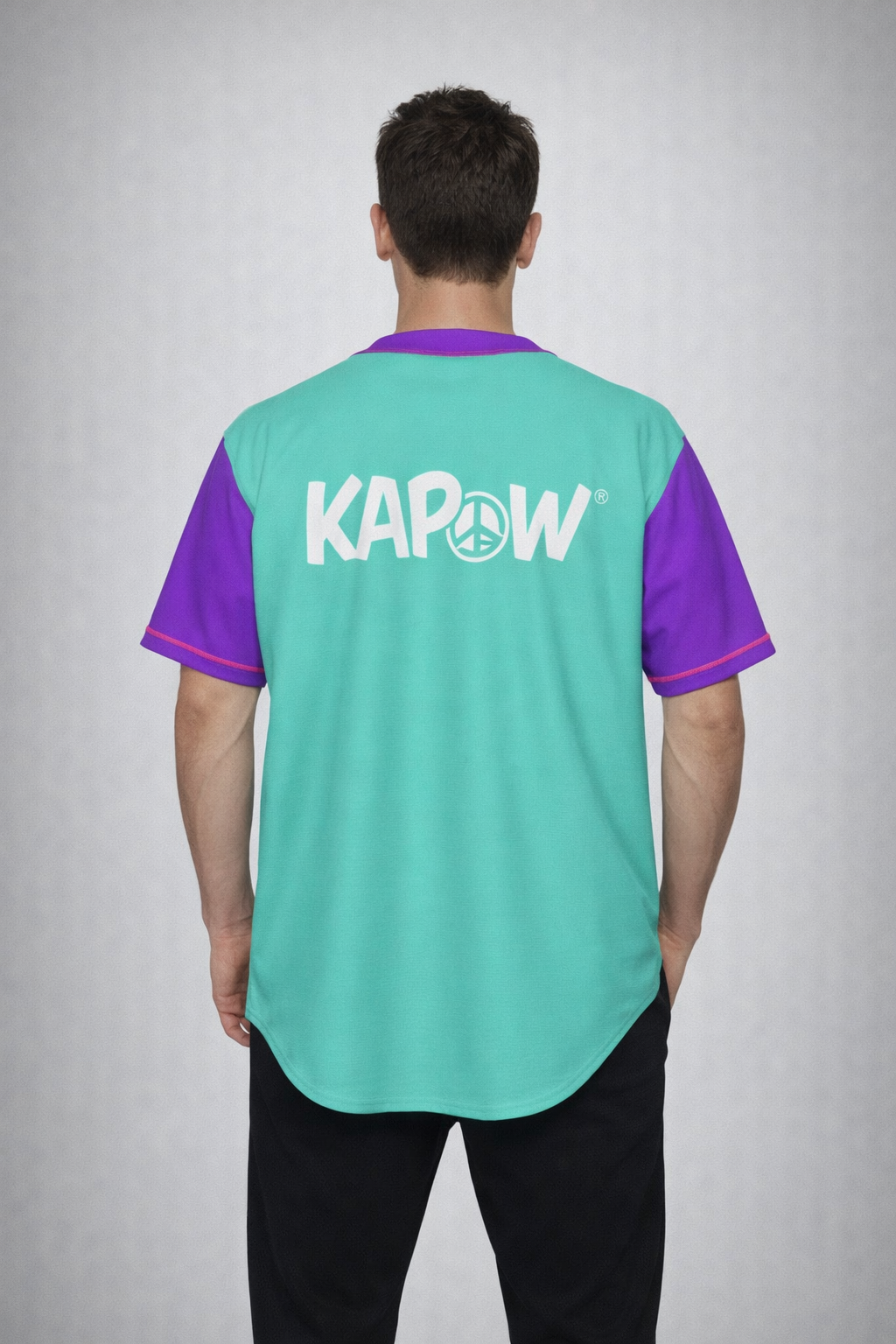 KAPOW® Cropped Baseball Jersey