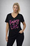 Kapow® “Enjoy Life” V-Neck Shirt
