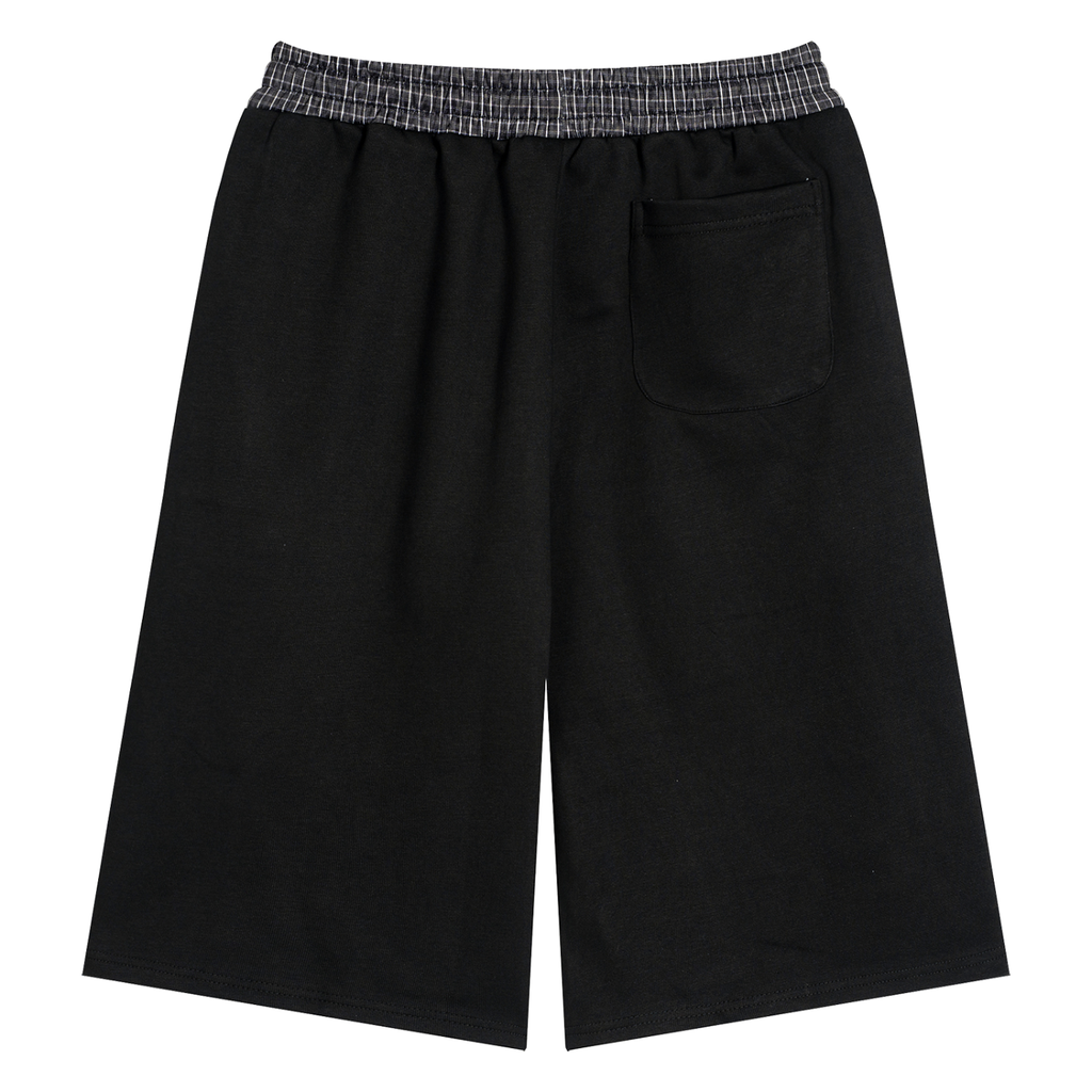 KAPOW® Unisex Shorts with Plaid Waistband