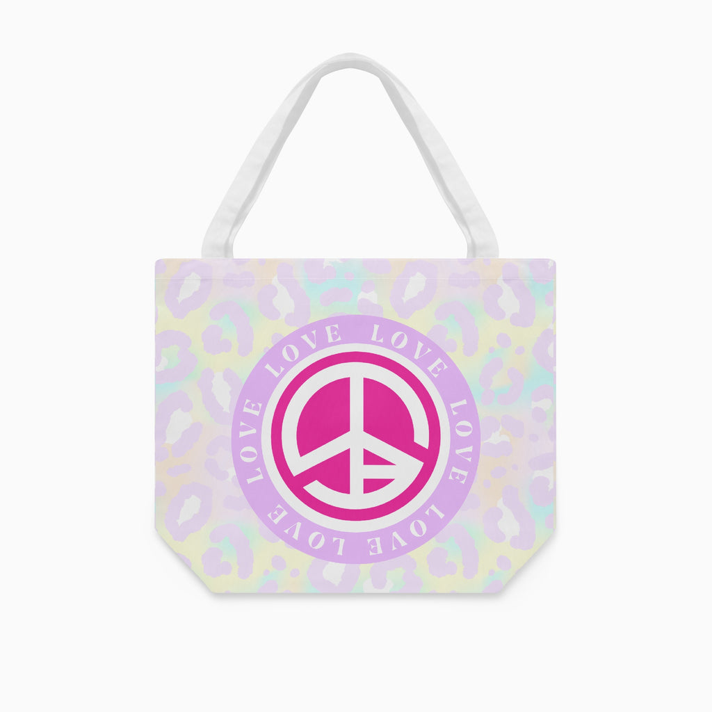 Stylische Canvas-Tasche im Pastell-NEO-Design mit Kapow® Peace-Logo – robust, geräumig, unisex & ideal für Alltag, Reisen oder Gym.
