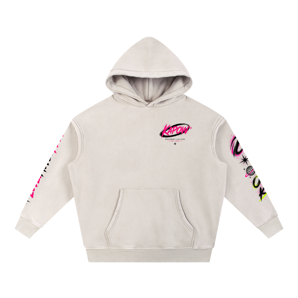 KAPOW® OVERSIZED SNOW WASH HOODIE