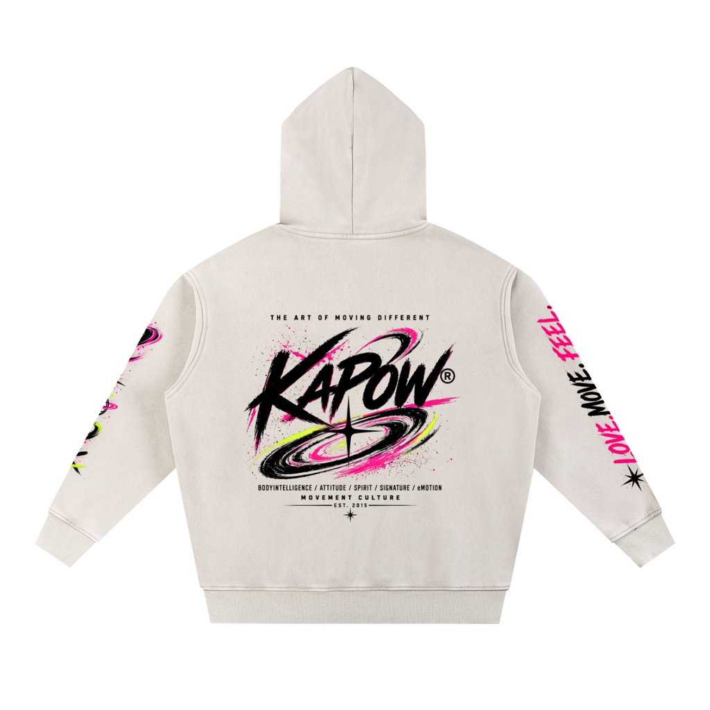 KAPOW® OVERSIZED SNOW WASH HOODIE