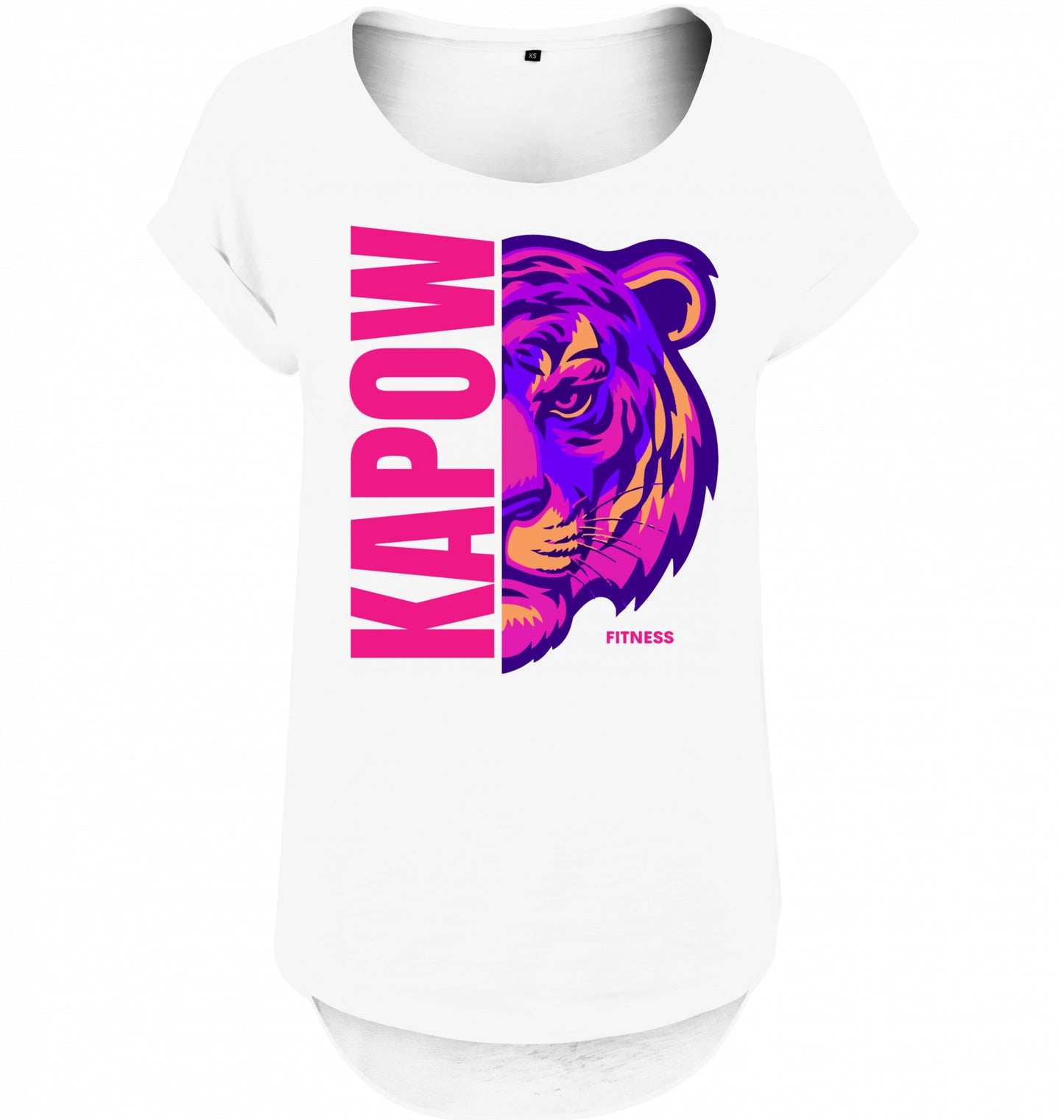 Kapow® Ladies long Slub Tee TIGER