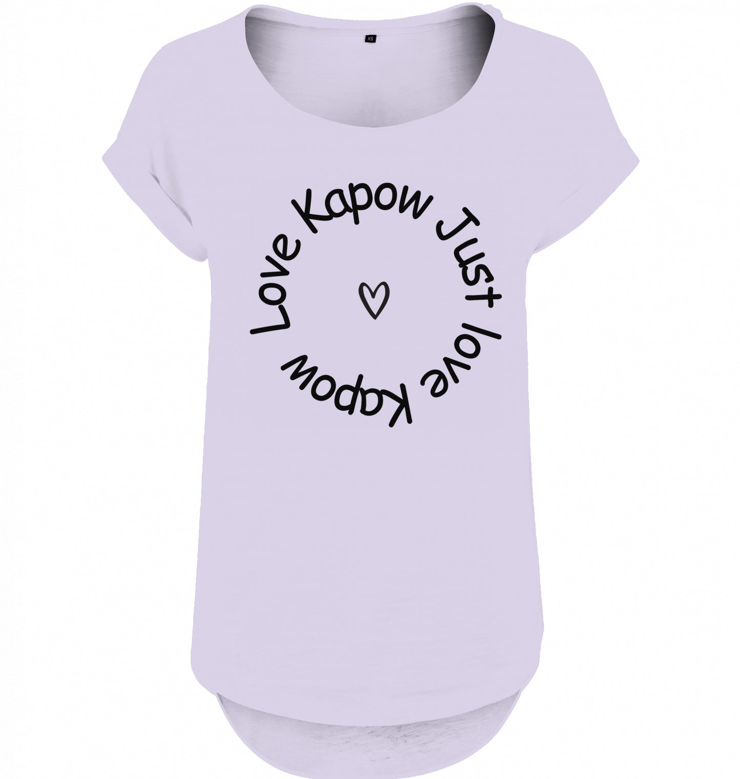 Kapow® Ladies Long Slub Tee Lapow® LOVE