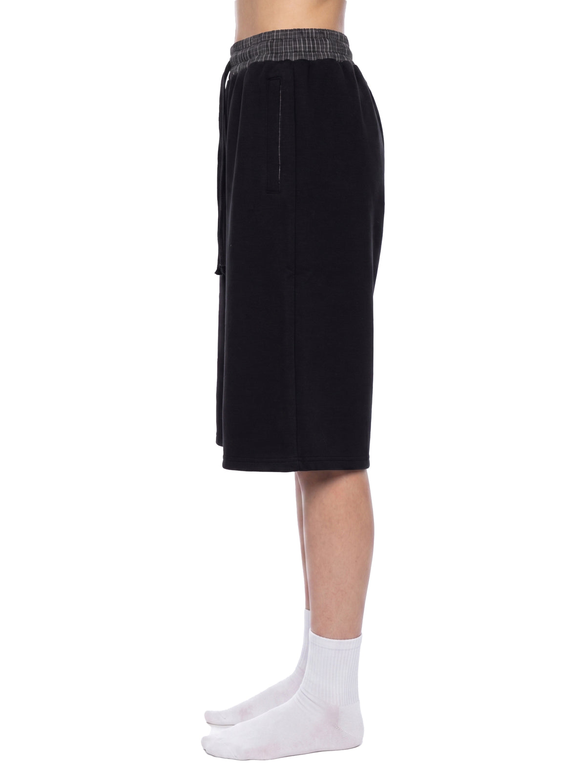 KAPOW® Unisex Shorts with Plaid Waistband