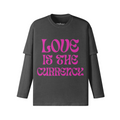 Kapow® Cool Longleeve mit aufdruck, love is the currency